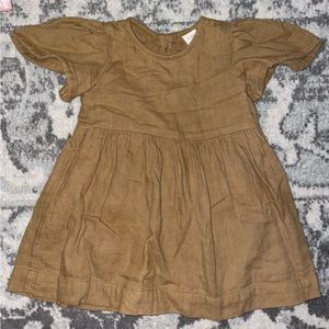 EUC. Kate Quinn ochre linen dress